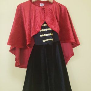 Placard Originals The Greatest Showman Inspired dress and cape size 2 NEW